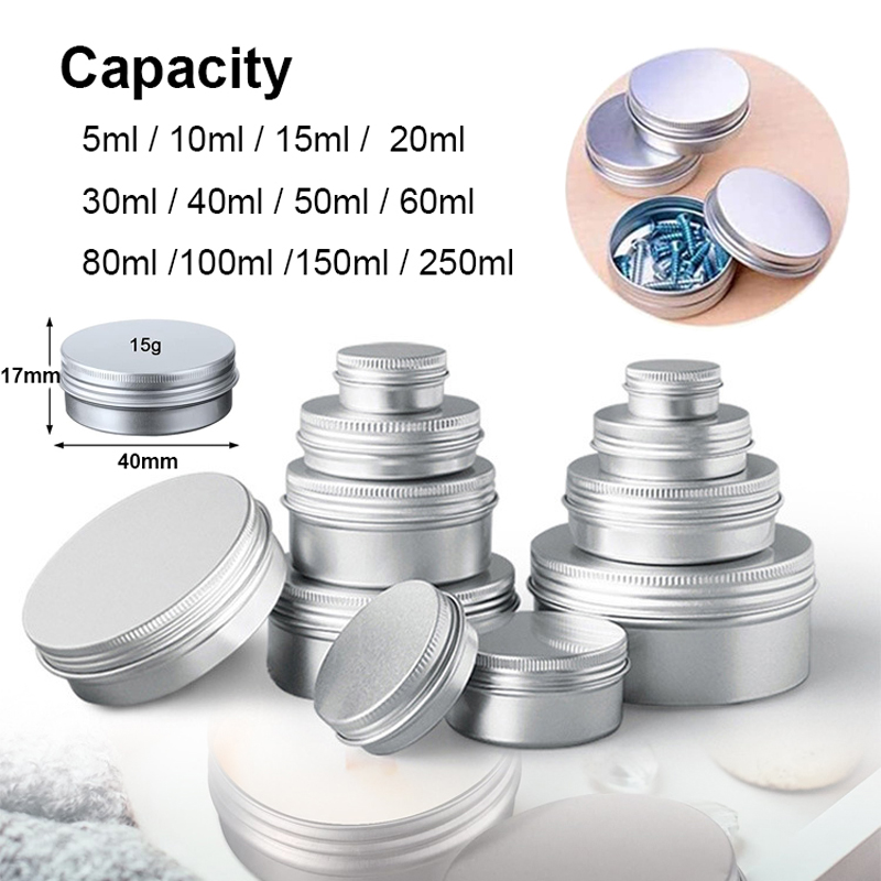 Tin Container Lid - 1/5/10 pces 5-250ml latas de alumínio