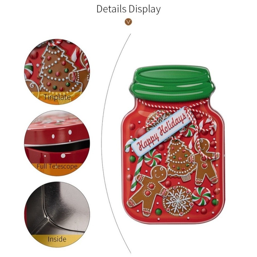 Caixa de Natal Metálica Portát - Tin Container Lid avaliação e preço